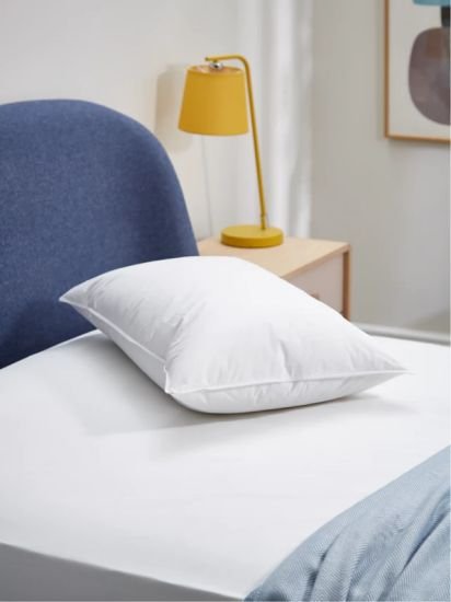 Natural Duck Feather and Down Standard Pillow, Soft/Medium
