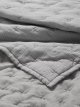 Stripe Reversible Quilted Bedspread,Blue